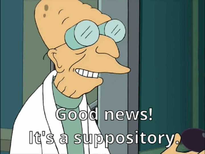 good news its a suppository gif
