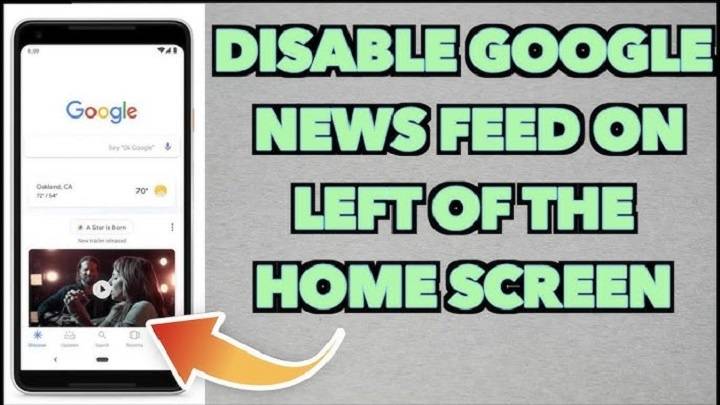 how to turn off google news feed